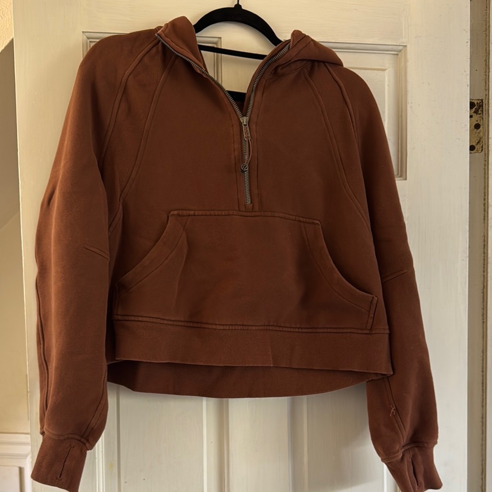 Lululemon 1/4 Zip Scuba Hoodie Dark